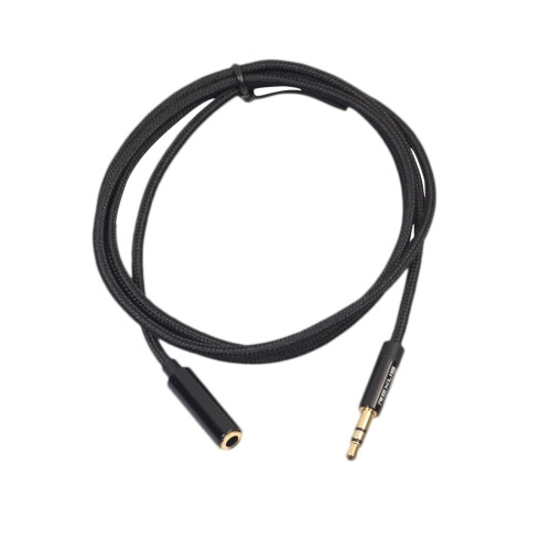 3.5mm stereo headphone extension cable black 1m
