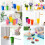 Happon kids drinking cups rainbow plastic 8 pcs 5