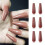 Coffin Press-on Nails Ballerina Shape 400 pcs 3
