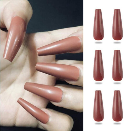Coffin Press-on Nails Ballerina Shape 400 pcs 2