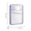 A4 Mesh Document Organizer Clear 3-Compartment Folder Purple 3