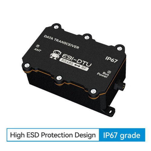 Lora Wireless 850-930Mhz Data Transmitter E91-DTU LoRa Wireless Data Transmitter RS485 IP67 Waterproof 1