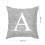 King Size Pillowcases Letter Design 45x45 cm 2
