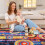 Harperlare Runner Rug Modern Low Pile 2' x 6' Red 7