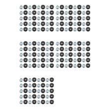 100St Motorcycle Rubber Grommets Kits Motorcycle Windscherm Bouten voor Stroomlijnkappen Rubber