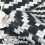 Washable geometric area rug black 5' x 7' 4