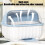 Kitchen Dishware Organizer with Adjustable Rack and Lid 6