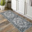 Vintage Oriental Runner Rug Grey 2 ft x 6 ft 3