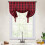 Haperlare buffalo check tie-up curtain light filtering red 6