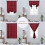Haperlare buffalo check tie-up curtain light filtering red 2