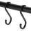Kitchen Hook Pot Rack Wall Mounted with 6 Sliding Hooks 8