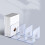 Acrylic Book Shelf Holder 4 Compartments Transparent 6