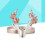 Vintage deer antler flower ring size 6 6