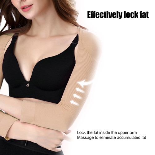 Arm compression sleeve for women, upper arm support, pair 1