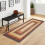 Boho Braided Area Rug Red 2 ft x 10 ft 2