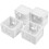 White Blind Brackets for Box Mount 4pcs 4