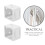 White Blind Brackets for Box Mount 4pcs 5