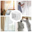 White Blind Brackets for Box Mount 4pcs 3