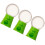 Mini gumball machine candy dispenser green 3 pcs 6