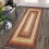 Boho Braided Area Rug Red 2 ft x 10 ft 7