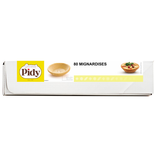 Pidy Mini Quiche Pastry Shells – 80 Pieces, 59mm, Ready to Fill, Crisp Bake 2