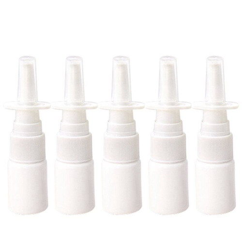80Pcs 10Ml Spray Bottle Refillable Plastic Mist Nose Nasal Sprayer 1