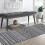 Chenille Bohemian Runner Rug Black 2x7 Ft 2
