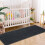 Shag Runner Rug Black 2 ft x 10 ft 3
