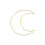 Metal macrame moon hoop for dreamcatcher DIY craft ring 5