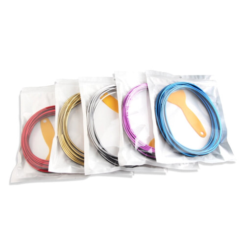Automobile Door Edge Protector Purple Trim Strip 1 Pack 2