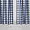 Kitchen Curtains Navy Blue White Buffalo Plaid 30 Inch 2 7