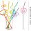 Crazy Straws Colorful Reusable 10 Pcs 2