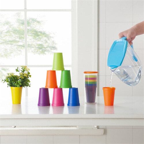 Unbreakable Stackable Water Tumblers 6.7 oz 8-Pack 2