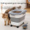 Rice and Pet Food Storage Container Blue 30 lb 20 lb 5