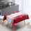 Rectangle Cotton-Linen Tablecloth 27.56 x 27.56 in Red 4