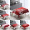 Rectangle Cotton-Linen Tablecloth 27.56 x 27.56 in Red 7