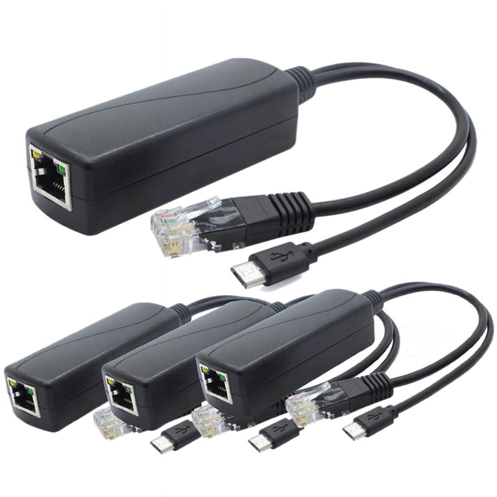 Poe Splitter 5V 2.4A 48V To 5V 4-Pack 946140681504