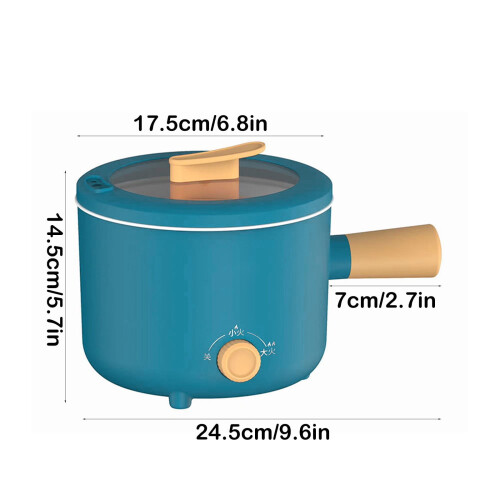 Mini Electric Hot Pot Ceramic 700g 24.5x14.5cm 2
