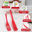 Silicone Spatula Set Brown Heat-Resistant Flexible 2 pcs 2