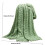Wileqep micro plush blanket 70x100 cm green 3