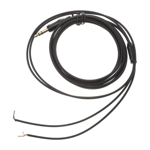 Abbageba black earphone repair cable 1.5m TPE 30-core copper