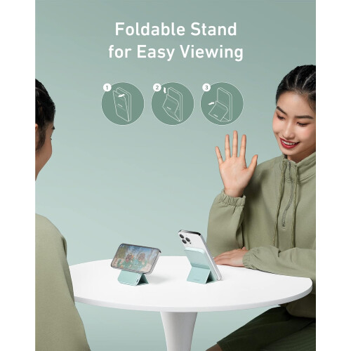 MagGo Magnetic Wireless Charger 5000mAh with Stand USB-C 2