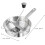 Stainless Steel Potato Masher with Garlic Press Function 2