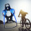 Universal Bicycle Water Bottle Cage Blue Black 2