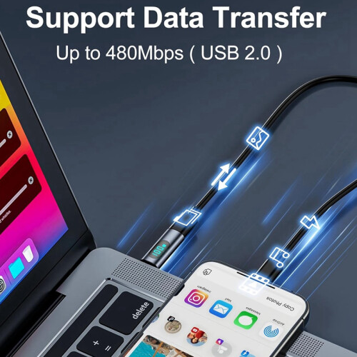 USB-C Adapter with LED Display 100W PD 2PCS 2