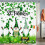 St Patrick's Day shower curtain green clover pattern 70x70 2