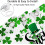 St Patrick's Day shower curtain green clover pattern 70x70 6