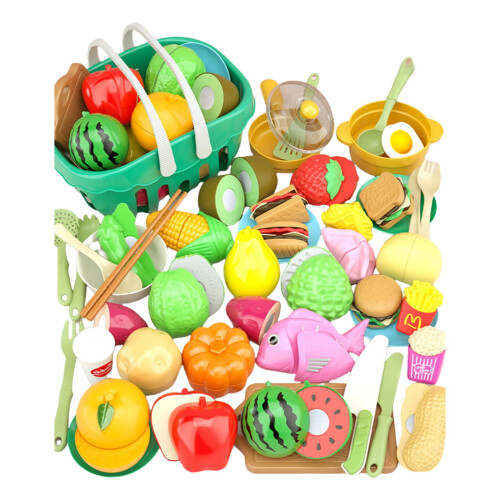 Christmas Fruit Cutting Playhouse Set with 47 Accessories 1