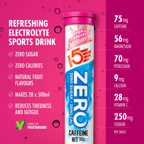 HIGH5 ZERO Caffeine Hit ElectrolyteTablets - Hydration Tablets with Vitamin C - 1