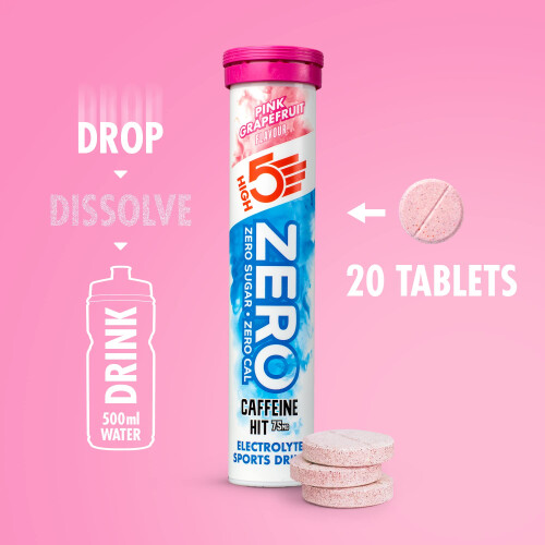 HIGH5 ZERO Caffeine Hit ElectrolyteTablets - Hydration Tablets with Vitamin C - 2